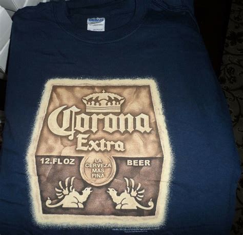 Corona Extra La Cerveza Mas Fina Label T Shirt Brand New Xl On Ebid