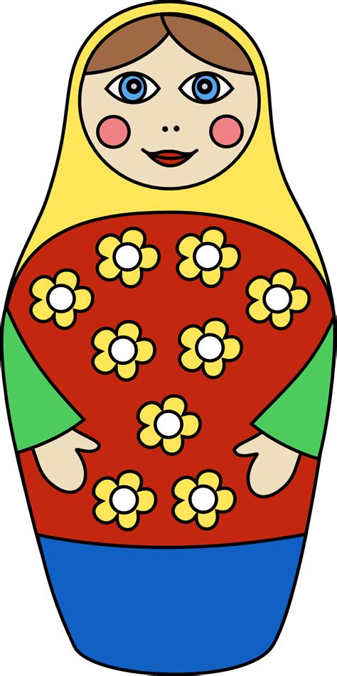 Matryoshka Doll Png Transparent Image Download Size 747x1499px