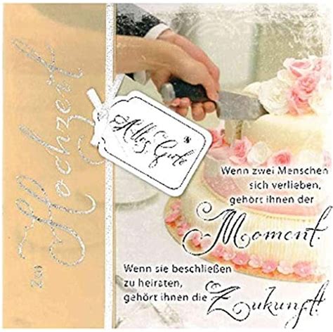 Depesche 4907 043 Emotions Glückwunsch Karte zur Hochzeit elegante