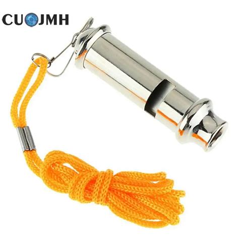 1 Pcs Stainless Steel Whistle Emergency For Outdoor Sports Police