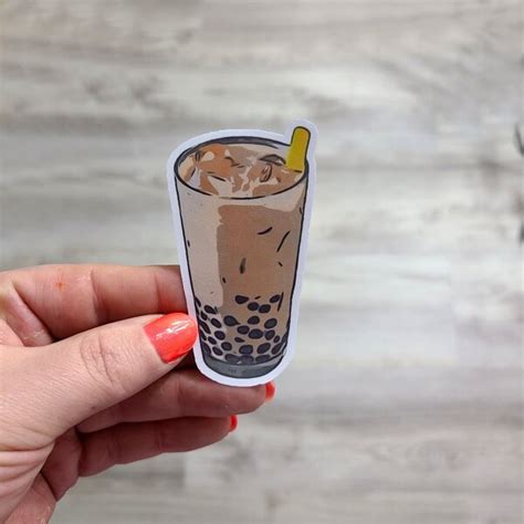 Boba Tea Sticker Etsy