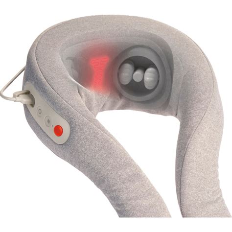 Sharper Image Realtouch Shiatsu Plus Cordless Neck Massager Gray 1016968 Best Buy