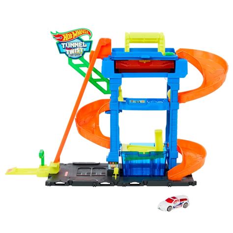 Hot Wheels City Let S Race Tunnel Twist Car Wash Trackset Smyths Toys Nederland