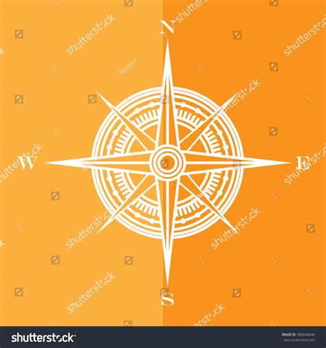 Compass Rose Symbol Vector De Stock Libre De Regalías 383049640 Shutterstock