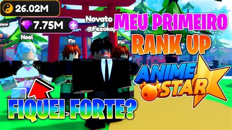 Finalmente Meu Primeiro Rank Up No Anime Star Simulator E Passei