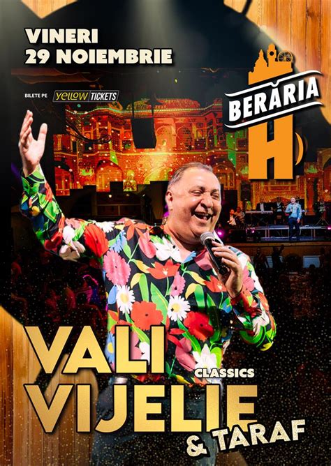 Vali Vijelie și formația în concert București Berăria H Classics