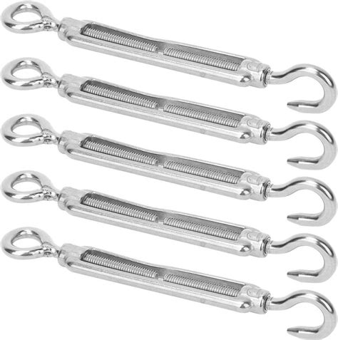 Amazon.co.jp: 5 Eye Turnbuckles 304 Stainless Steel Wire Tensioner Rope ...