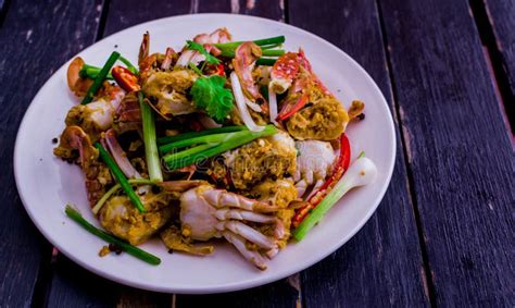 Stir Fried Crab With Curry Powder Stock Image Image Of Restaurant