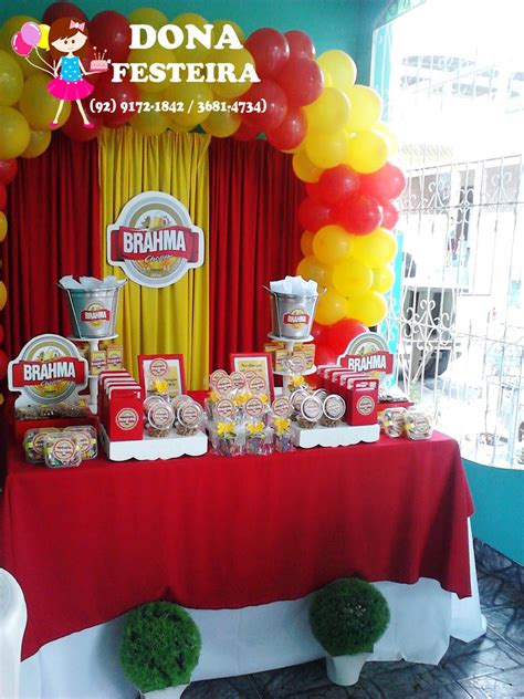 Decora O Brahma Lembrancinha De Aniversario Adulto Festa De Boteco