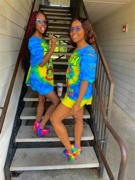 𝟑𝟖𝐃𝐀𝐁𝐑𝐀𝐓𝐓🧚🏾‍♀️ Matching Outfits Best Friend Bestie Outfits Black Femininity