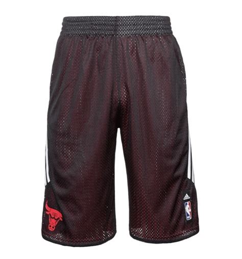 Adidas Nba Short Bulls Reversible Smer R Negro Rojo