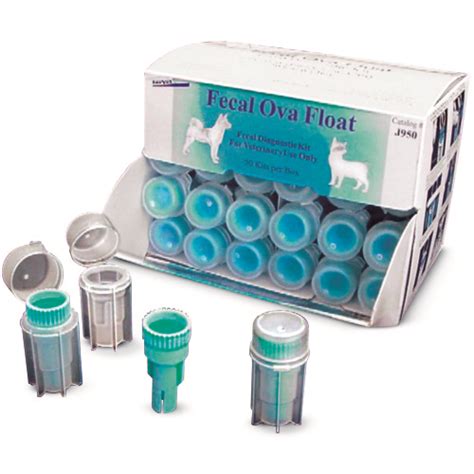 Kit, fecal-ova float, 50/bx, Equipment & Diagnostics: shopmedvet.com