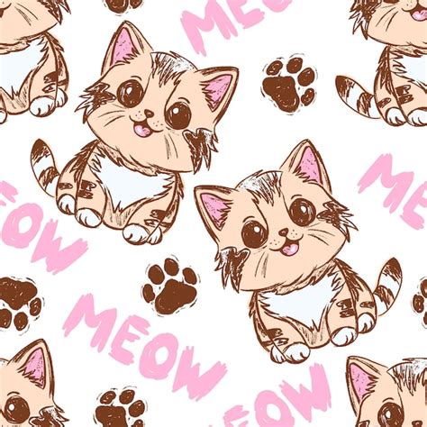 Cats Print Vectors And Illustrations For Free Download Freepik