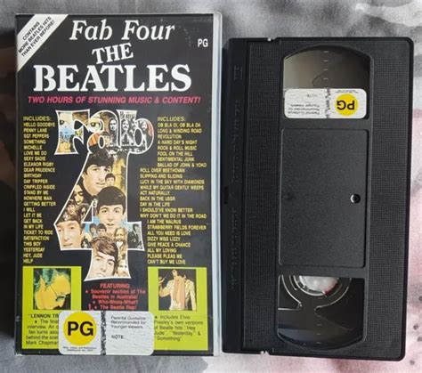 The Beatles Fab Four Vhs John Lennon Paul Mccartney George