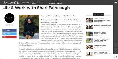 Local Stories Life And Work With Shari Fairclough