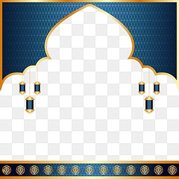 Bordure De Cadre Islamique Avec Lanterne Dillustration D Grad E Mosqu E