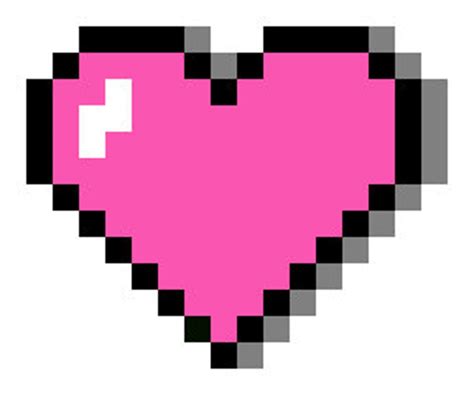 Small Shaded Heart Pixel Art Etsy