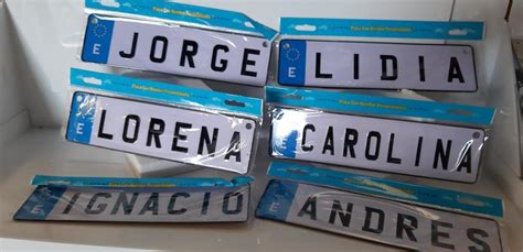 Stock De Placas Con Nombres Liquidaciones De Stocks