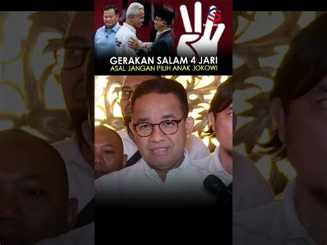 REPSON GANJAR ANIES DAN GANJAR SOAL GERAKAN SALAM 4 JARI