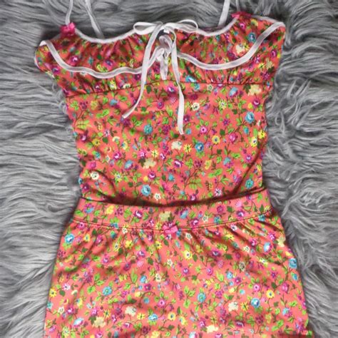 Adorable Y2K Betsey Johnson Intimates Floral Two Depop