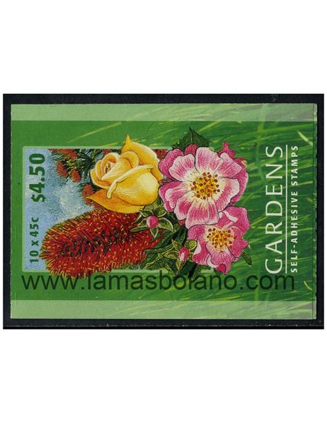 SELLOS DE AUSTRALIA 2000 FLORES Y JARDINES CARNET