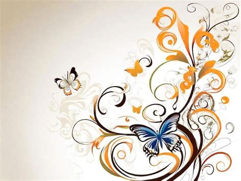 Premium Photo Flower Background With Butterfly Element For Design