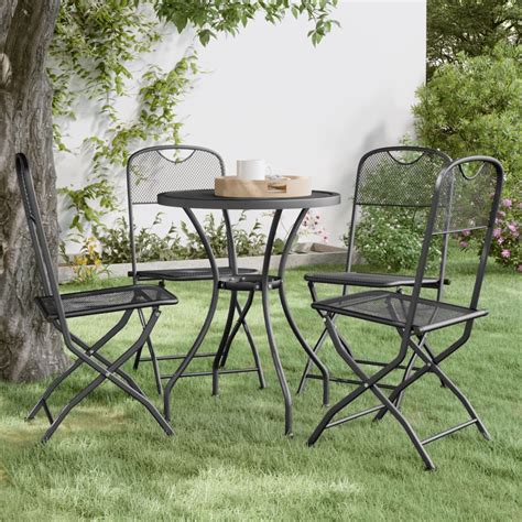 Maison Exclusive Chaises Pliables De Jardin Pcs Maille M Tallique