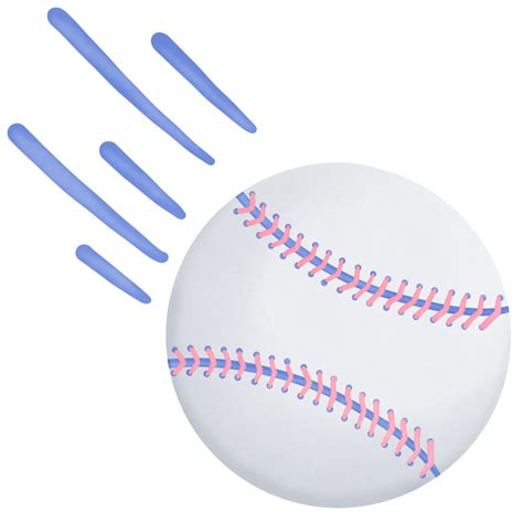 Blue and pink baseball ball isolated on transparent background 27435735 PNG