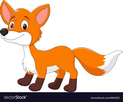 Fox cartoon Royalty Free Vector Image - VectorStock