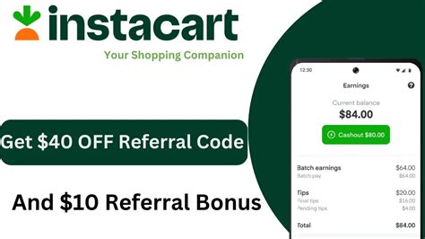 Instacart Referral Code Joy6cb078 Earn 40 Off Bonus And 10