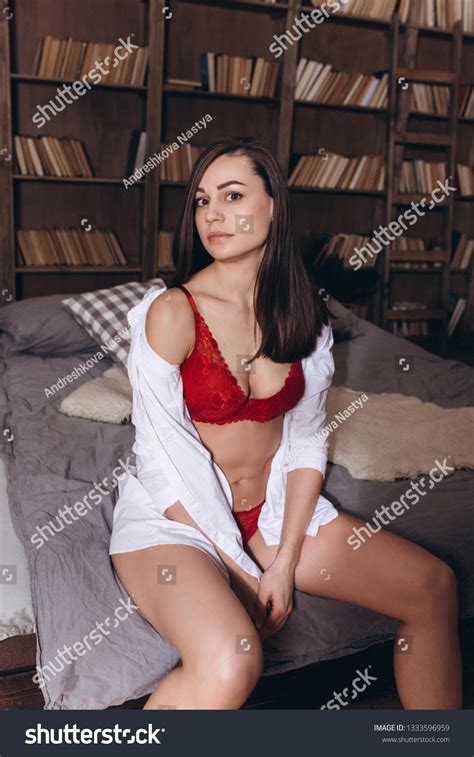 Sexy Lady Lace Lingerie Witn Long Stock Photo Shutterstock