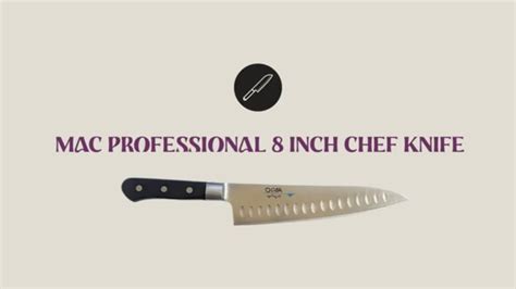 Mac Professional Inch Hollow Edge Chef Knife Youtube