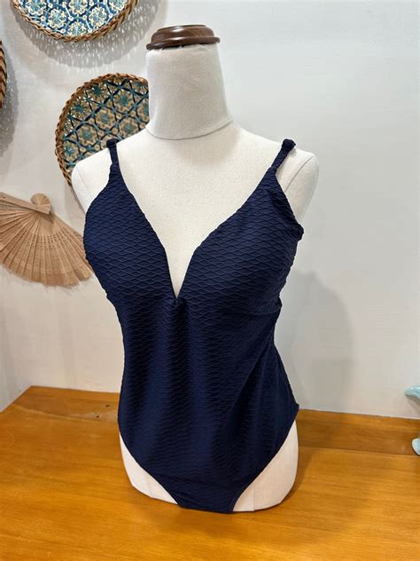 One Piece Swimsuit - Size 10 - Navy blue – Style Anthology