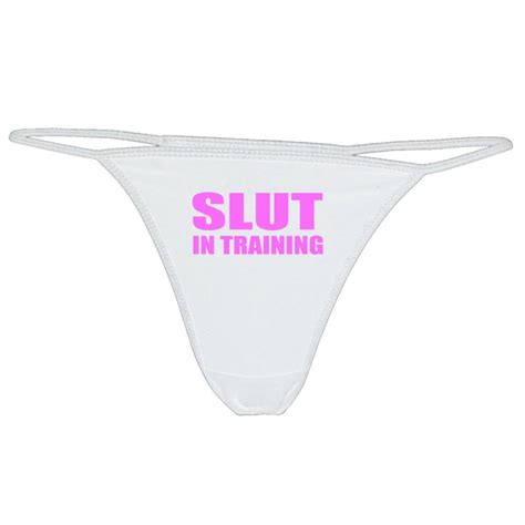 Slut In Training Thong Panties Panty Bdsm Underwear Ddlg Etsy