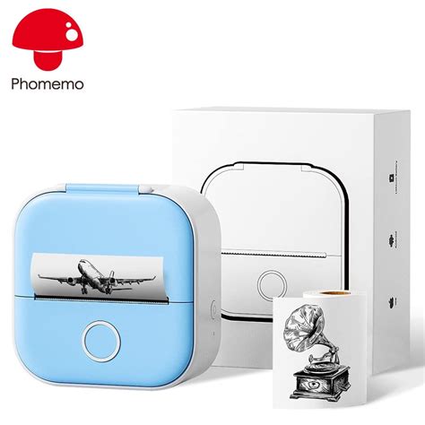 Phomemo T02 Mini Pocket Sticker Bluetooth Thermal Printer Portable Smart Photo Receipt Mobile