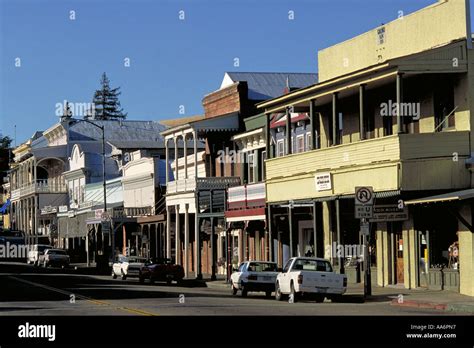 Elk240 1547 California Motherlode Sutter Creek Main Street Stock Photo