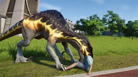 Indoraptor Vs Giganotosaurus Triceratops Spinosaurusㅣdinosaur Fightingㅣjurassic World Evolution