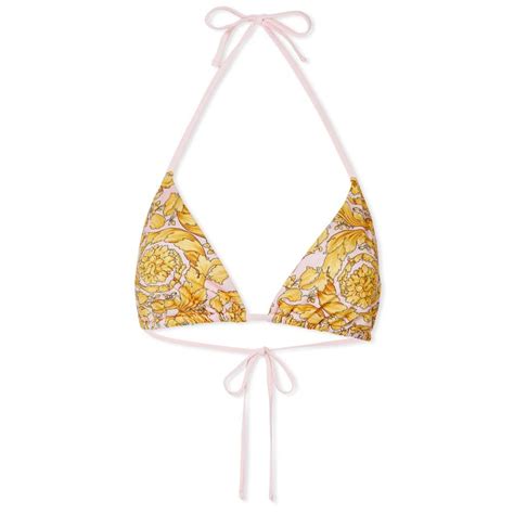 Versace Baroque Print Bikini Top Versace