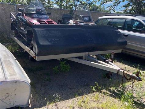 Homemade Snowmobile Trailer Wi Mclaughlin Auctioneers Llc Mc