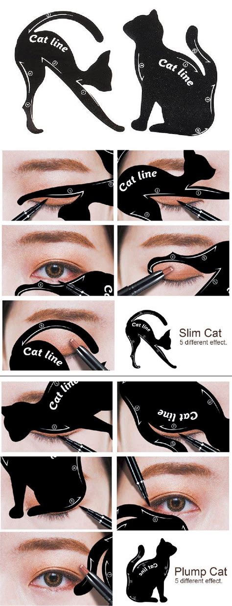 Cat eyeliner stencil