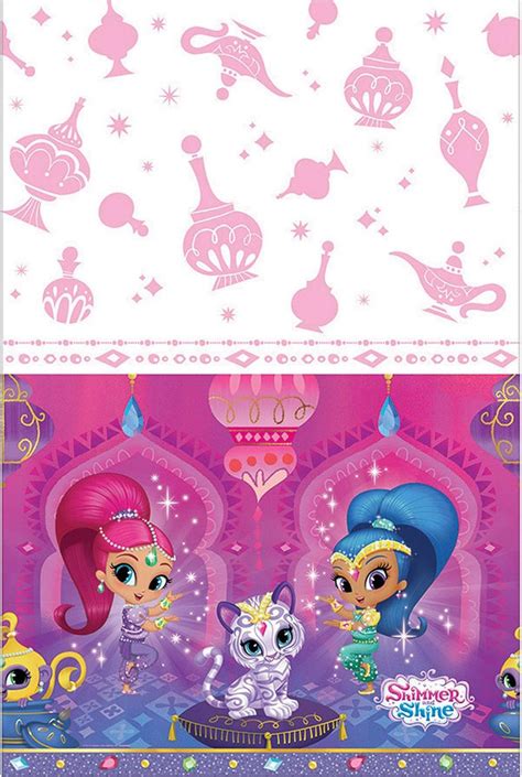 Shimmer And Shine Nick Jr Cartoon Birthday Party Decoration Plastic
