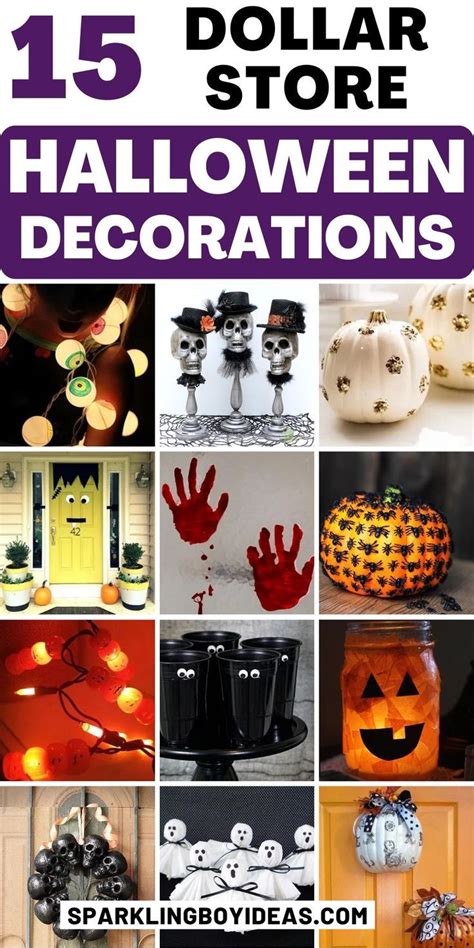 15 Easy Dollar Store Halloween Decorations In 2023 Dollar Store