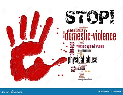 Domestic Violence - A Man Hand Holds A Woman By The Throat, A Woman ...