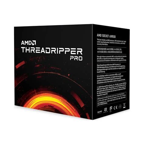 Cpu Amd Ryzen Threadripper Pro Wx Ghz Boost To Ghz