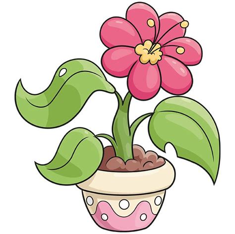 How To Draw A Potted Plant Really Easy Drawing Tutorial Drawing