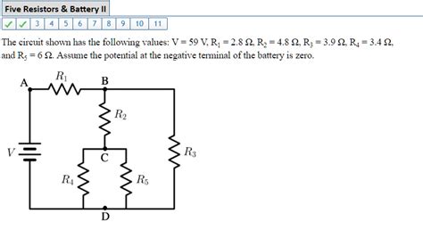 Solved The Circuit Shown Has The Following Values V Chegg