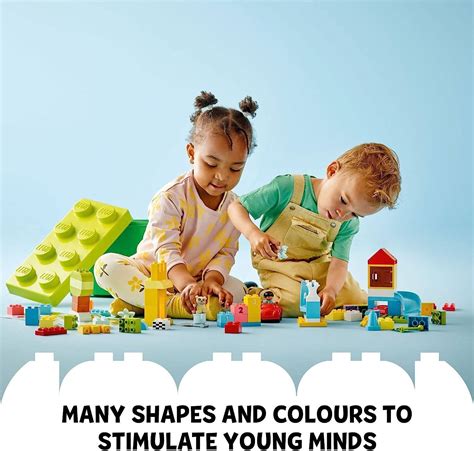LEGO Duplo Classic Deluxe Brick Box, Starter Set, Features Storage Box ...