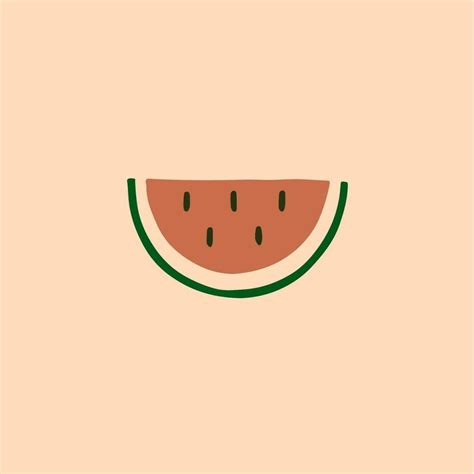 Watermelon Symbol. Social Media Post. Fruit Vector Illustration ...