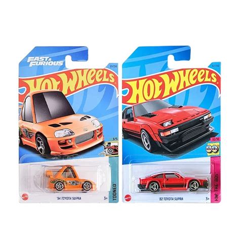 2023 Hot Wheels C4982 '94 Toyota Supra Orange #211 Q Version '82 Toyota ...