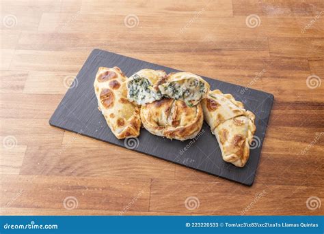 Argentine Empanadas Stuffed With Spinach And Bechamel Stock Image